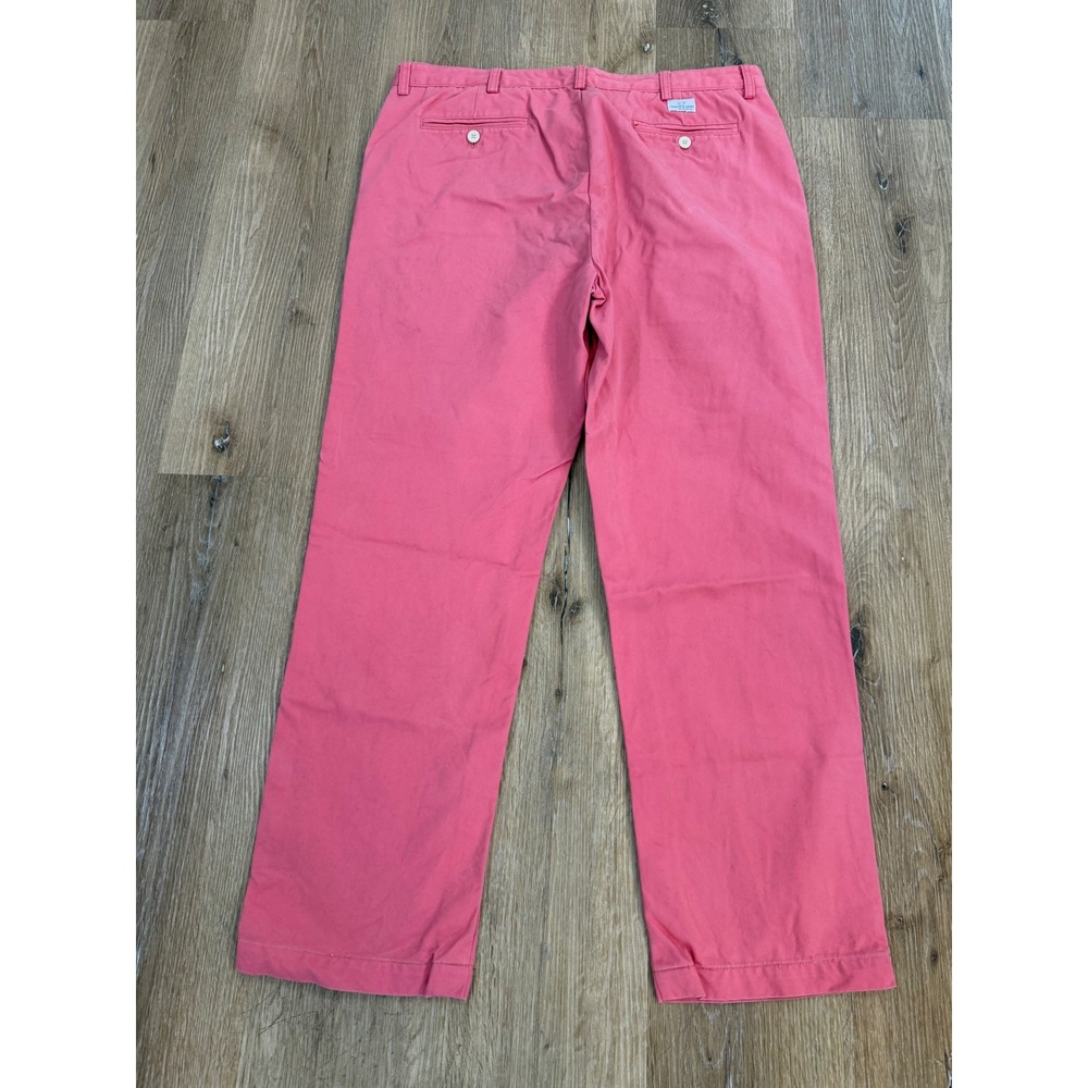 Vineyard Vines Breaker Pants Mens 38x30 Pink Cotton Twill Chinos Excellent - Picture 10 of 11